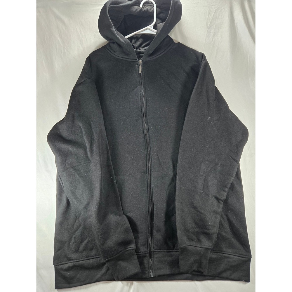 Roadblock Men's Solid Black Hooded Lightweight Jacket